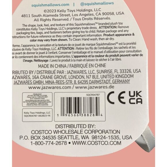 SQUISHMALLOWS LUCILLE THE SEAL WITH SCARF ORNAMENT - Picture 7 of 10